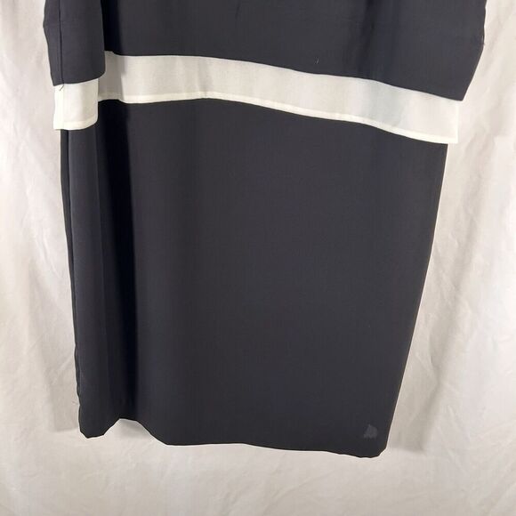 Banana Republic Knee Length Dress Womens 6 Black Sleeveless Pullover Lightweight - Picture 3 of 8